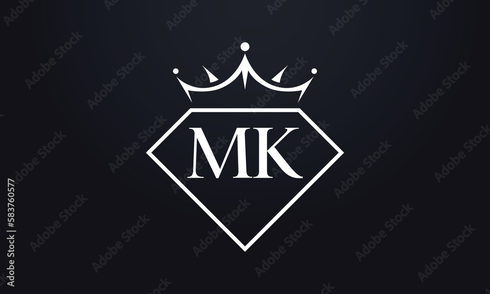 Diamond crown vector. Luxury queen logo for jewelry vector with letters Diamond crown vector. Luxury queen logo for jewelry vector with letters