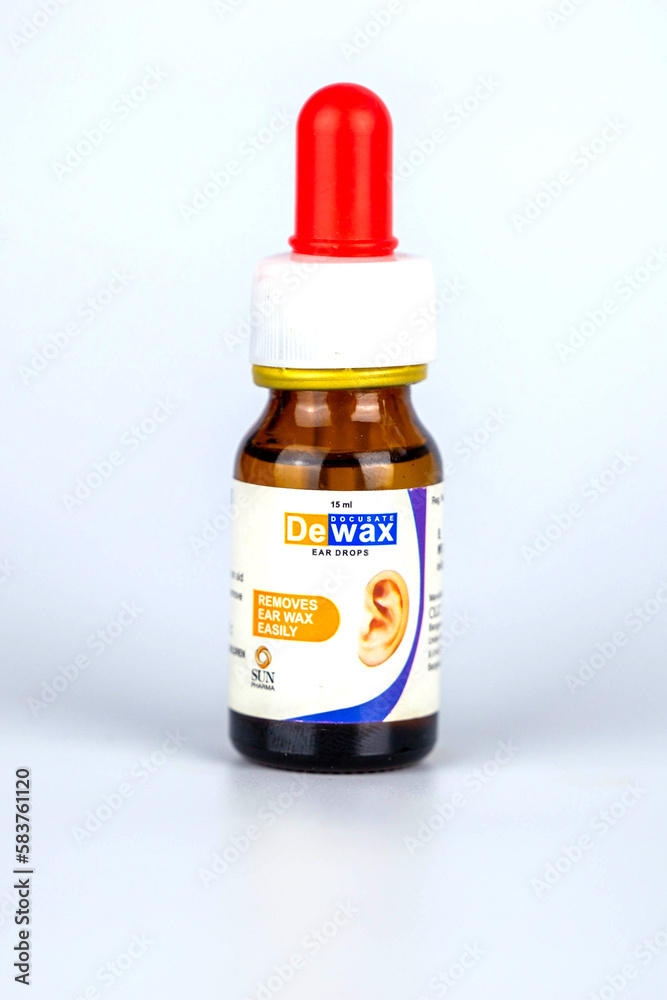 Thailand, Bangkok 20 March 2023 Closeup Dewax Ear Drops Dorcusate