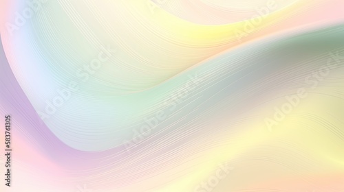 Calm abstract background with waves in soft hues, generative ai composite.