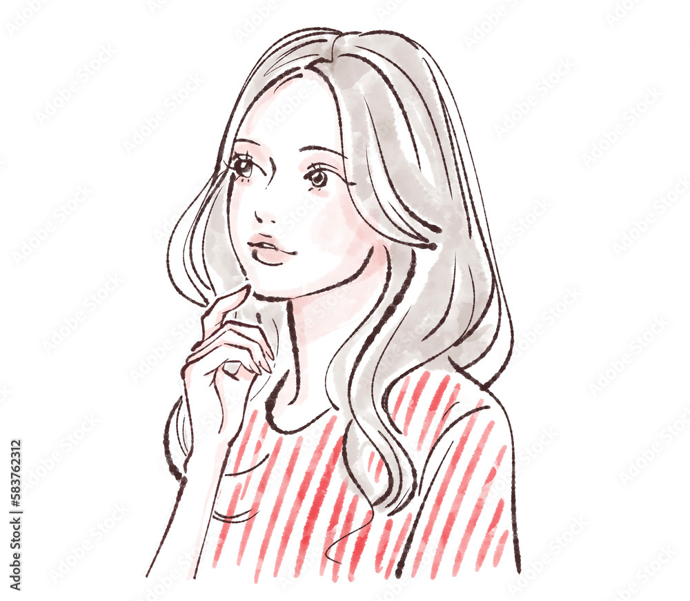 女性のイラスト素材 女性のイラスト素材