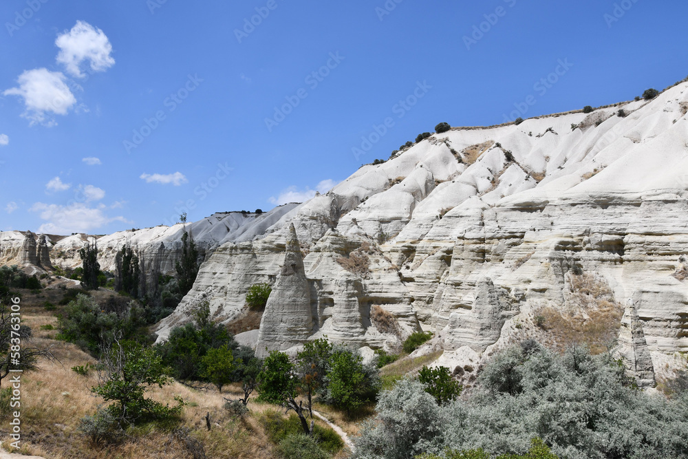 Sandstone rock formations near Love Valley in Cappadocia, Turkey Sandstone rock formations near Love Valley in Cappadocia, Turkey