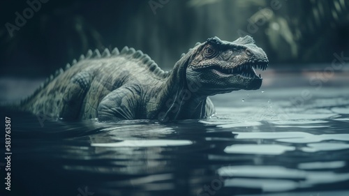 dinosaur in the water