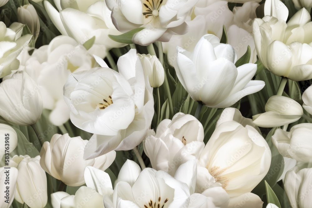 Spring White Tulip Tulips Flower Flowers Seamless Repeating Repeatable Texture Pattern Tiled Tessellation Background Image Spring White Tulip Tulips Flower Flowers Seamless Repeating Repeatable Texture Pattern Tiled Tessellation Background Image