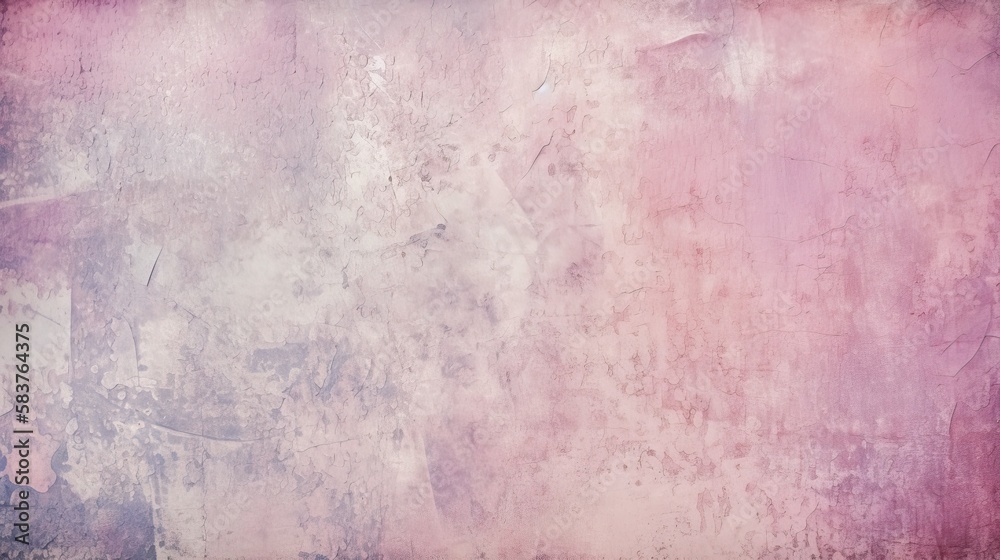 Grunge style background texture in tones of pink and purple, generative ai composite.
