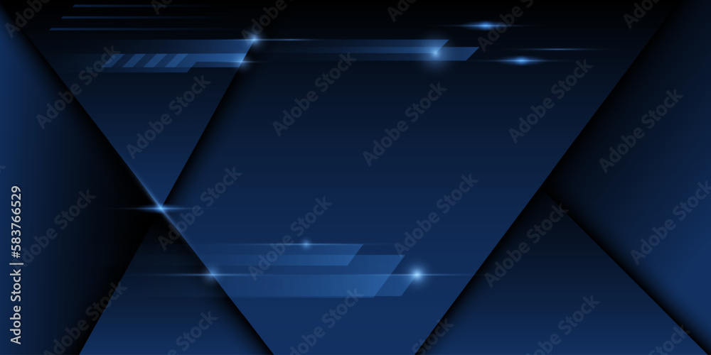 abstract triangle science futuristic technology concept. of light rays stripes light over dark blue background abstract triangle science futuristic technology concept. of light rays stripes light over dark blue background