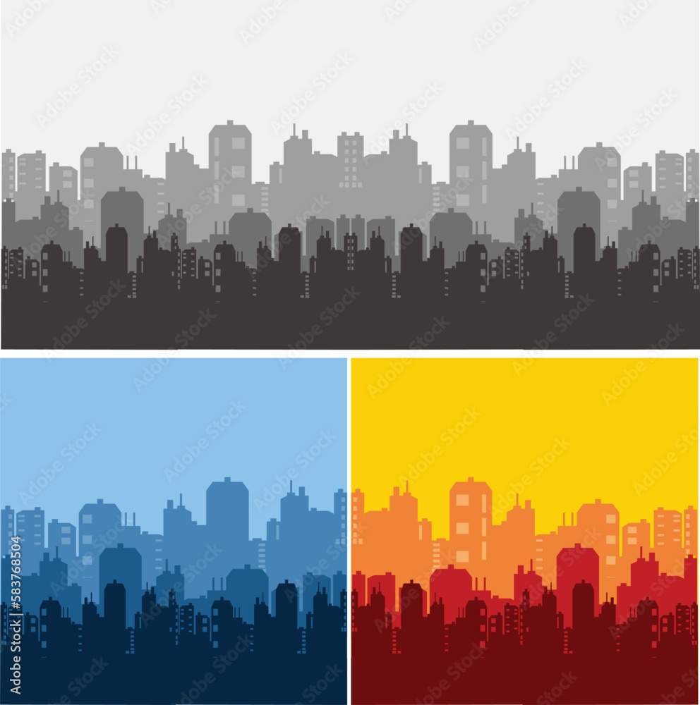 city skyline silhouette vector image