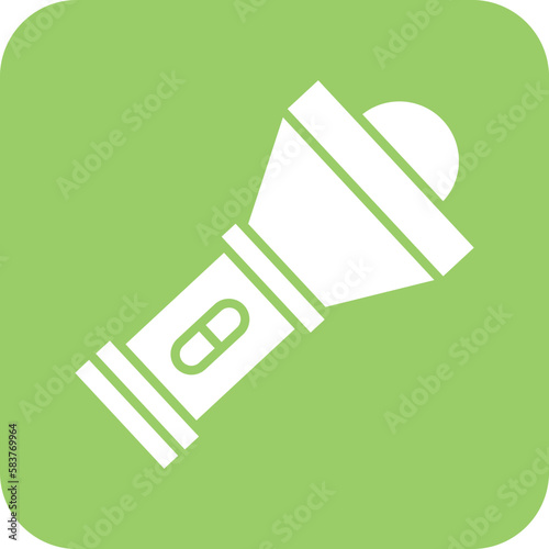 Vector Design Flashlight Icon Style