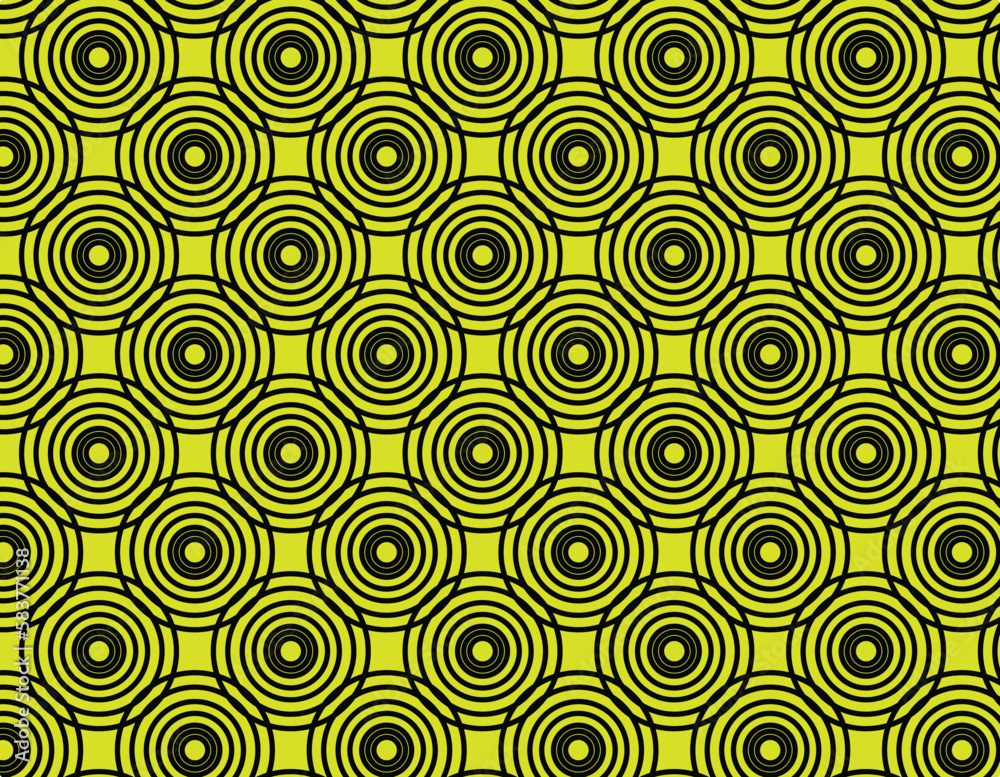 Green Highlighter with black circle abstract pattern Background