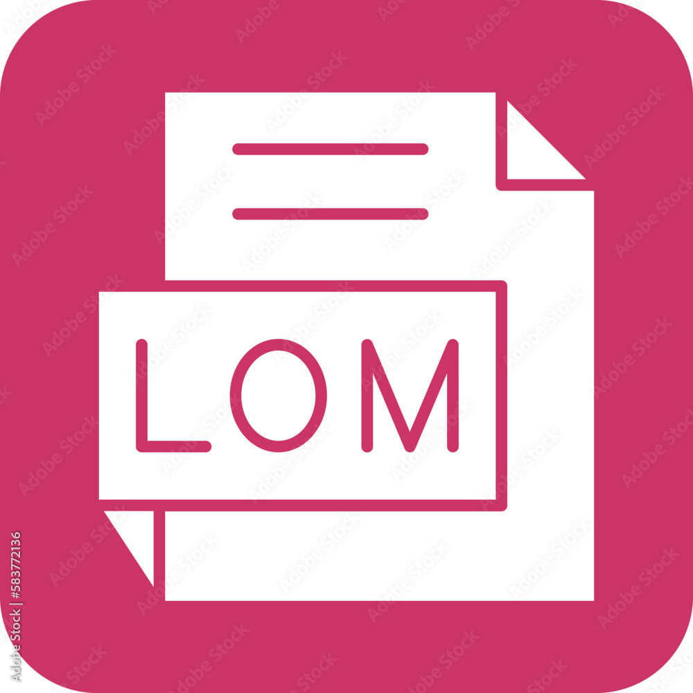 Vector Design LOM Icon Style Vector Design LOM Icon Style