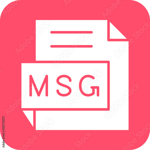 Vector Design MSG Icon Style