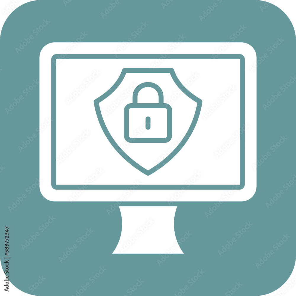 Vector Design Cyber Security Icon Style Vector Design Cyber Security Icon Style