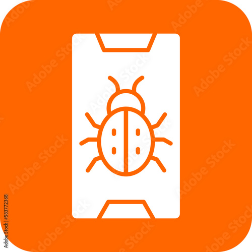 Vector Design Phone Virus Icon Style