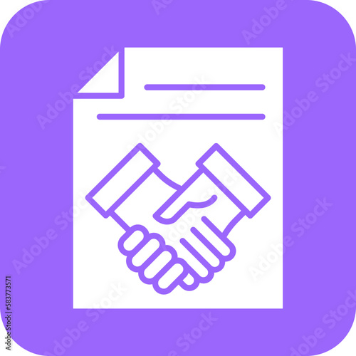 Vector Design Agreement Icon Style