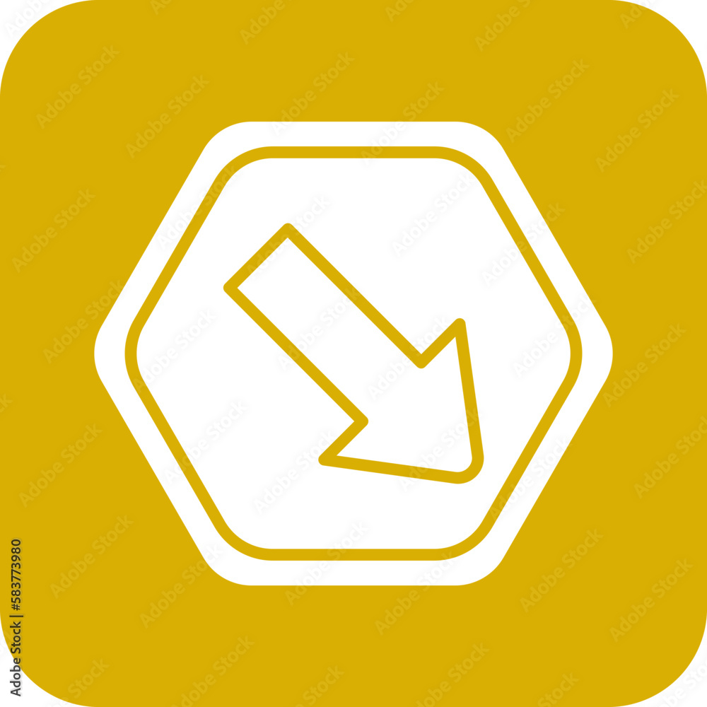 Vector Design Keep Right Icon Style Vector Design Keep Right Icon Style