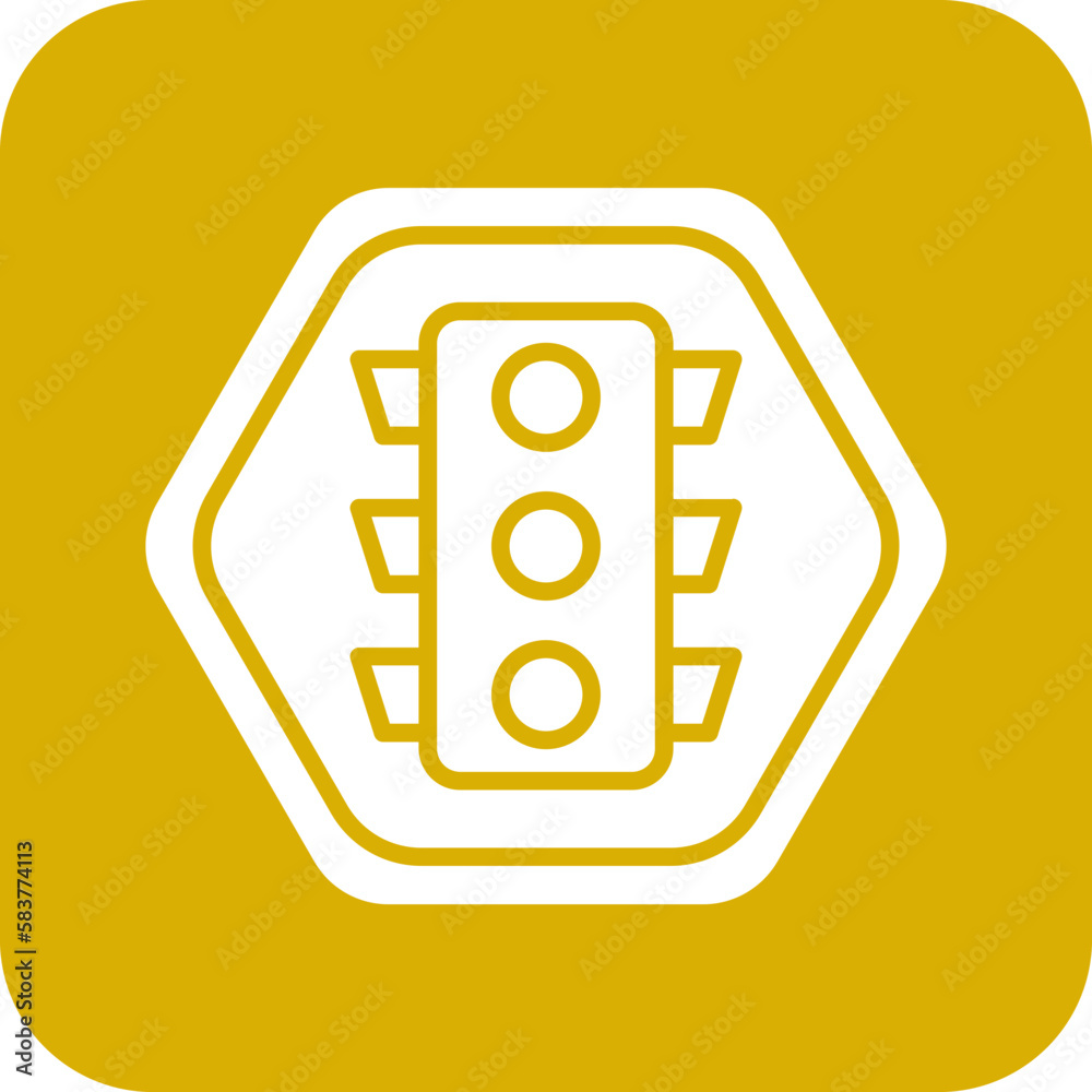 Vector Design Traffic Lights Icon Style