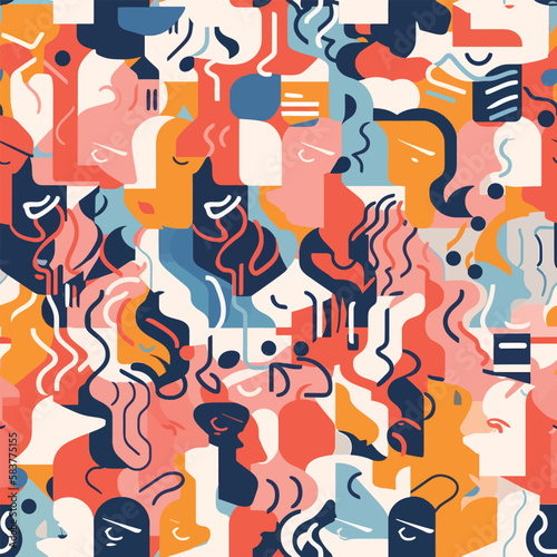 Abstract artistry - Abstract Mindset Seamless Pattern
