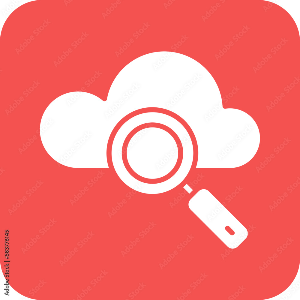 Vector Design Cloud Search Icon Style Vector Design Cloud Search Icon Style