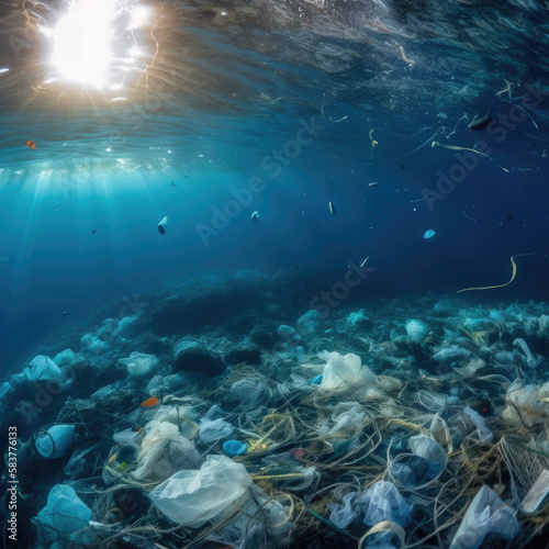 Ocean Plastic Waste Ocean Pollution Microplastic