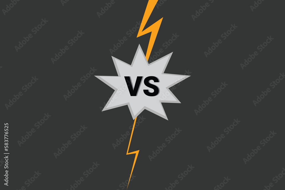 Versus vs background Confrontation fight competition. Boxing martial