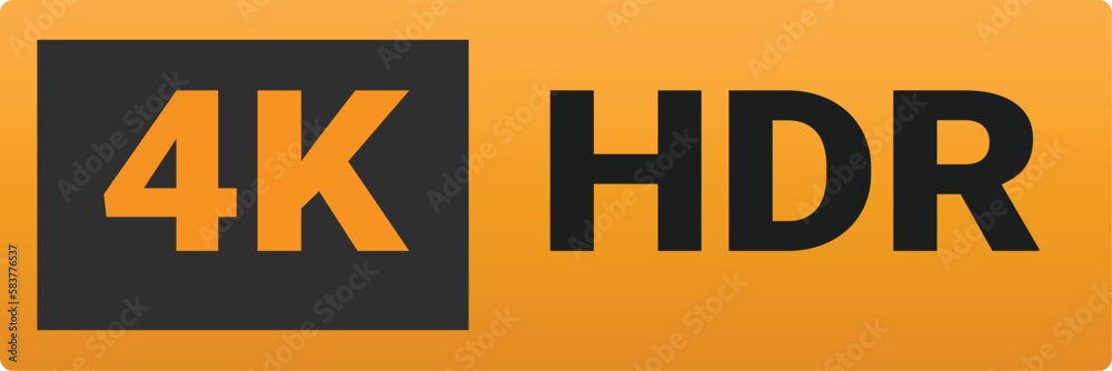 4K Ultra HD symbol, High definition 4K resolution vector 4K Ultra HD symbol, High definition 4K resolution vector