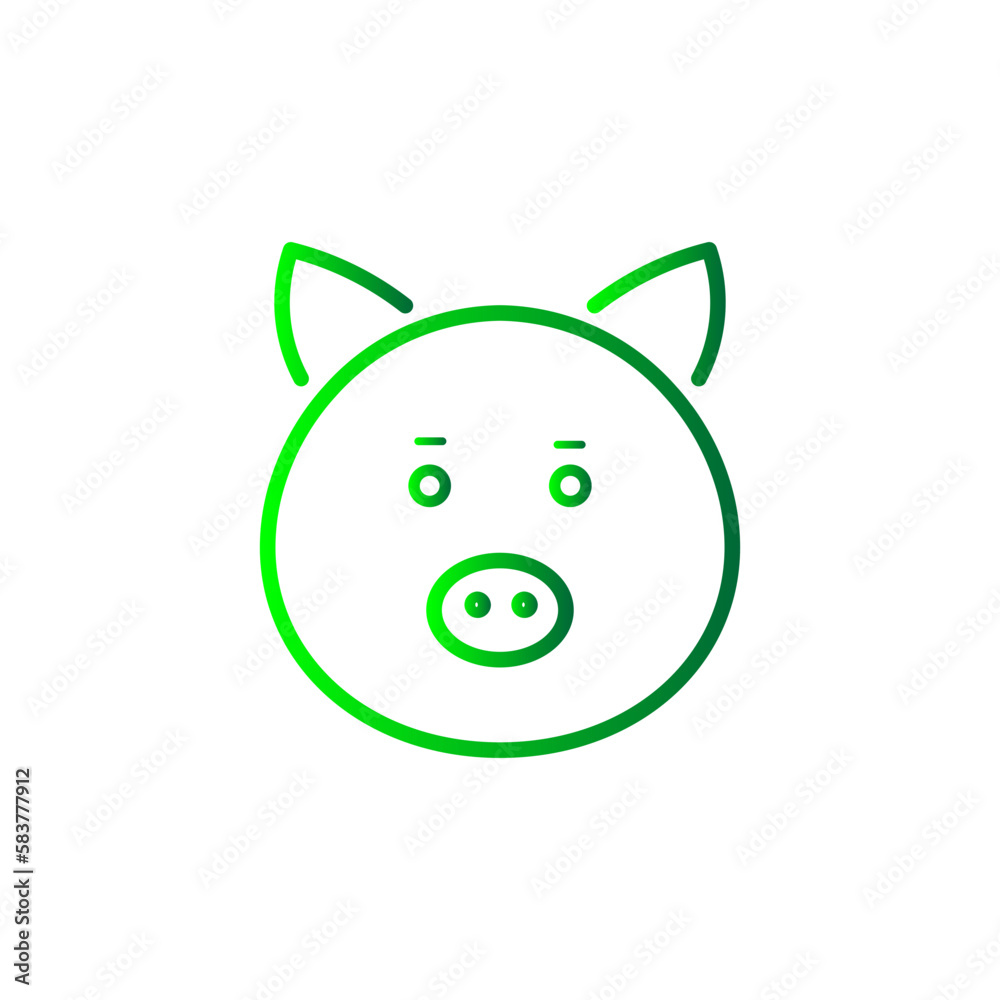 Obraz premium pig icon