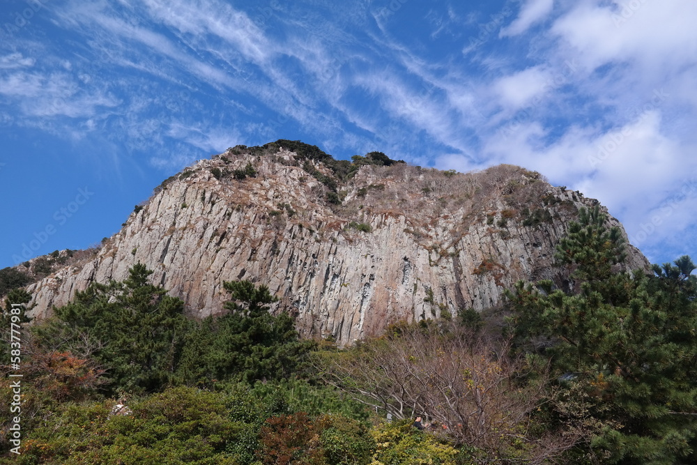 Sanbangsan Mountain in Jeju Island, South Korea