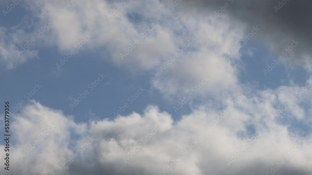 Blue sky with moving clouds time-lapse Blue sky with moving clouds time-lapse