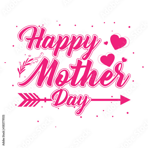 Happy Mother’s Day- Mother t shirts design, Hand drawn lettering phrase, Calligraphy t shirt design, white background, svg Files for Cutting Cricut and vector, eps 10