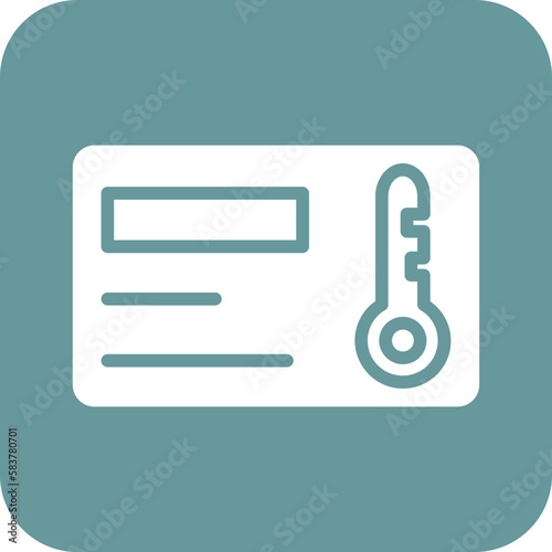 Vector Design Keycard Icon Style