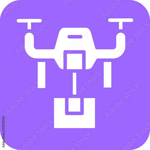 Vector Design Drone Delivery Icon Style