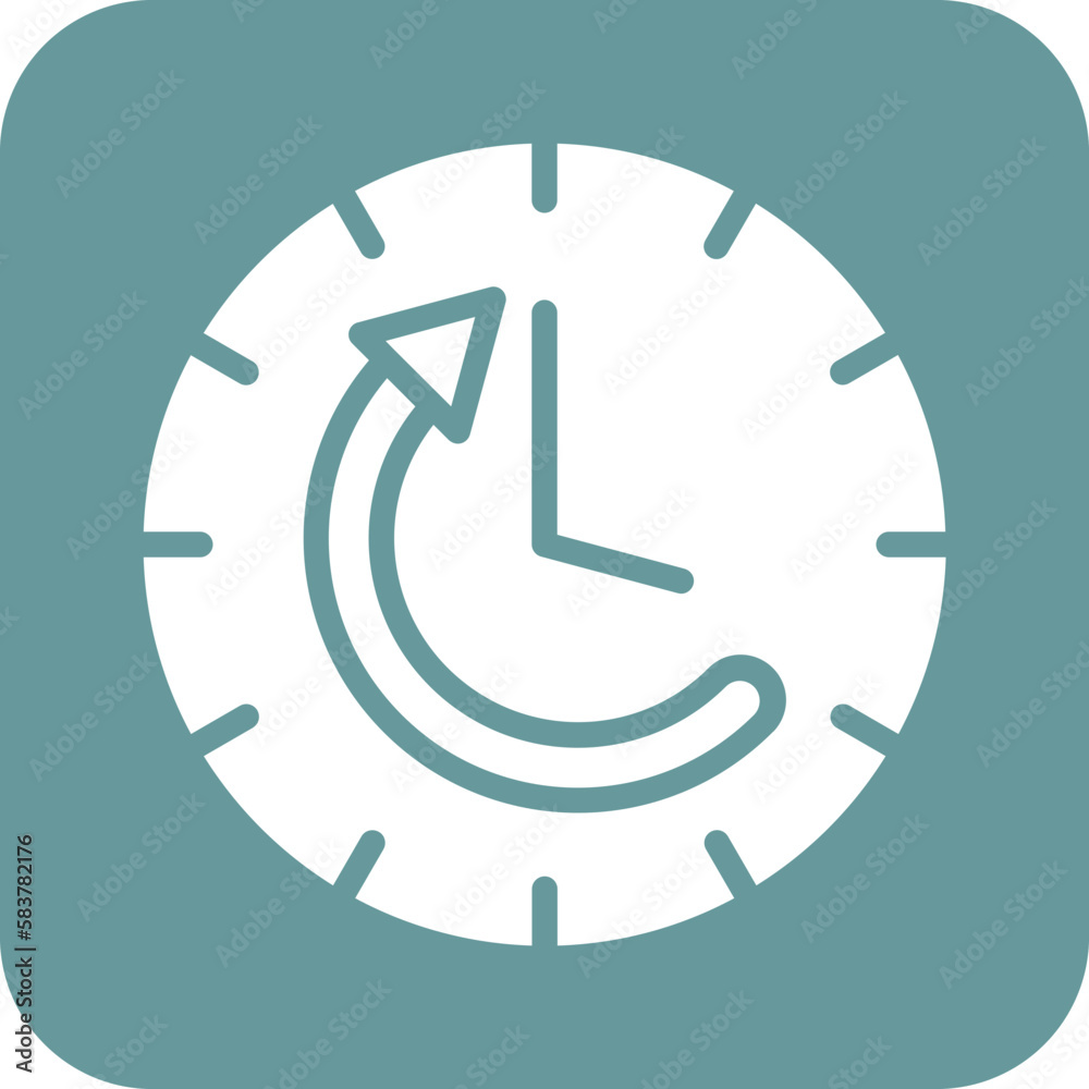 Vector Design Time Loop Icon Style