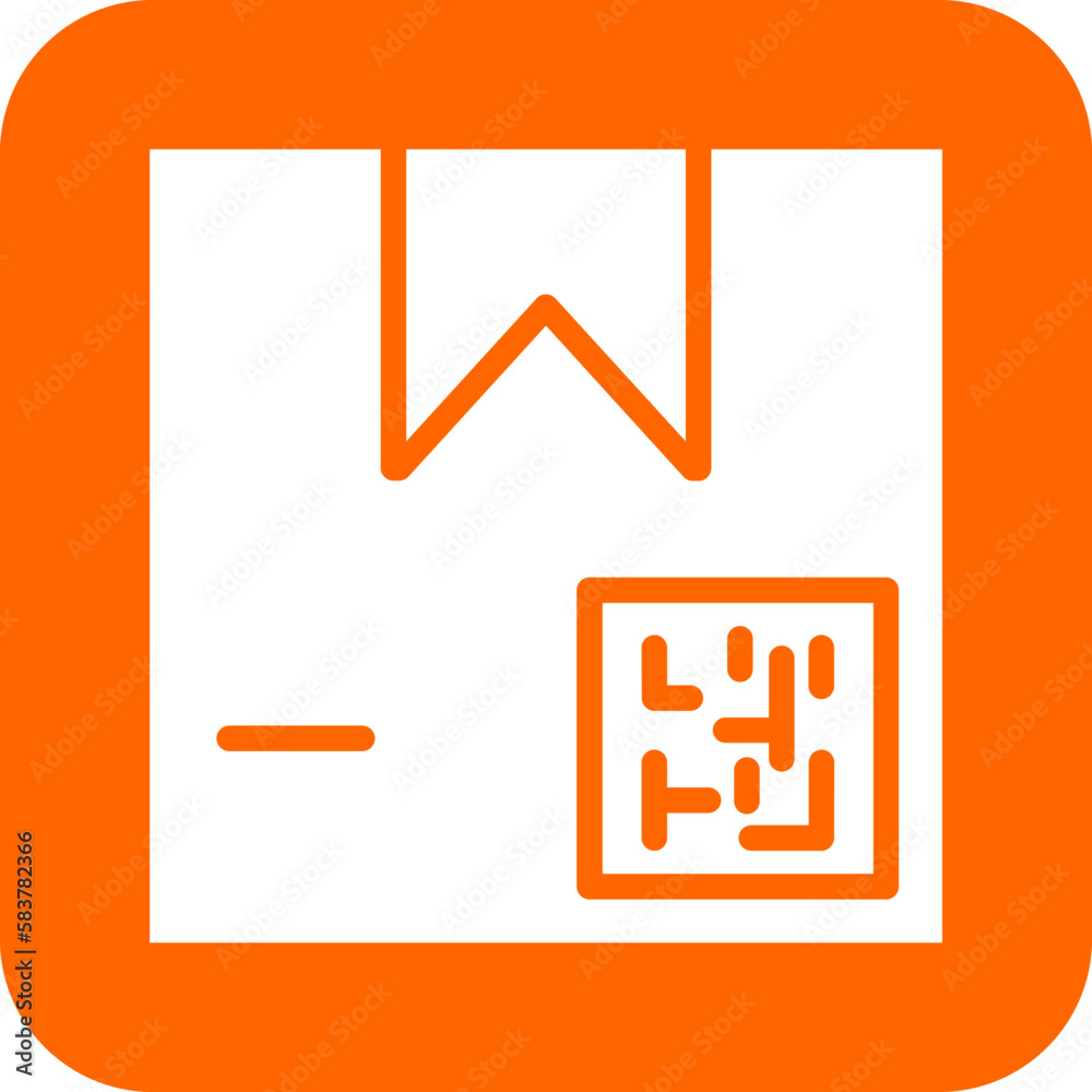 Vector Design Package QR Code Icon Style