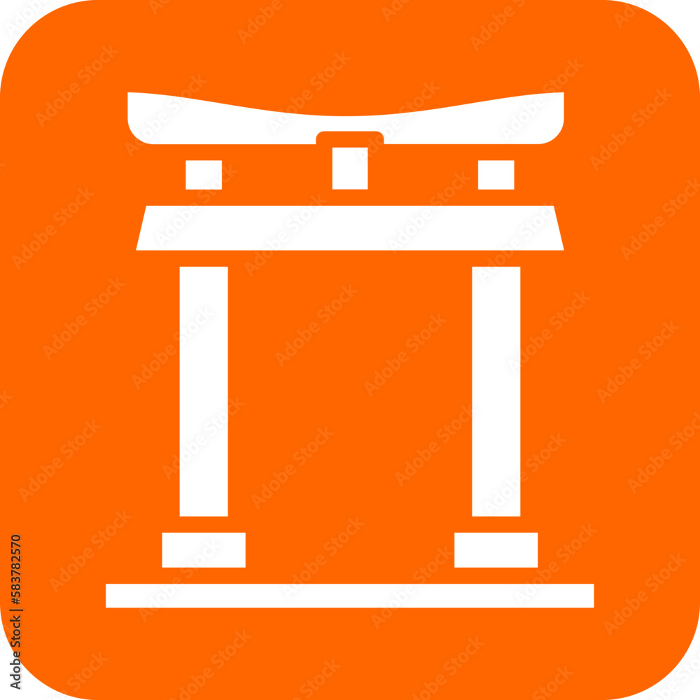 Vector Design Torii Gate Icon Style