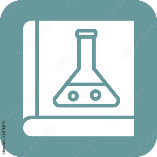 Vector Design Chemistry Book Icon Style