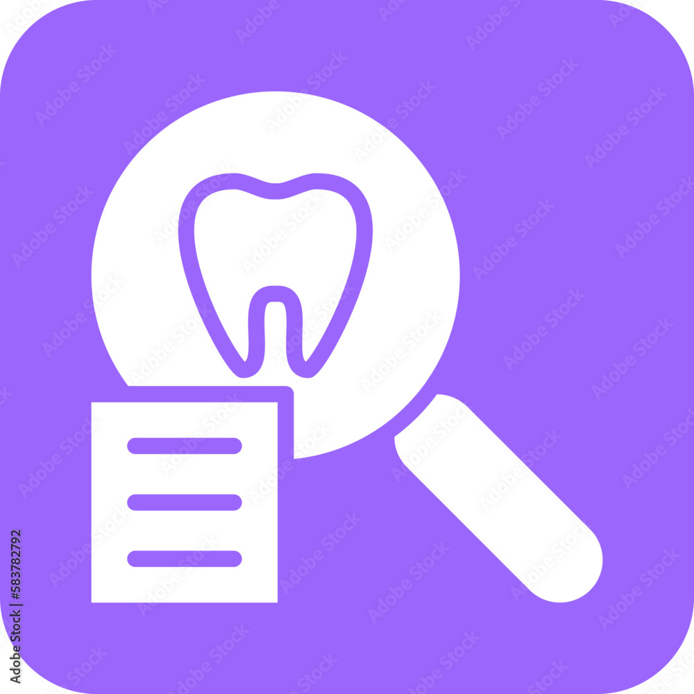 Vector Design Tooth Analysis Icon Style Vector Design Tooth Analysis Icon Style