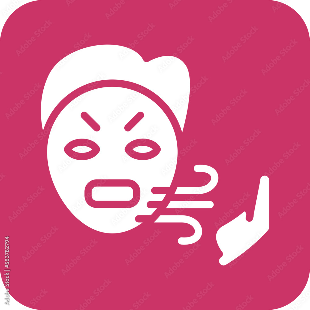 Vector Design Bad Breath Icon Style Vector Design Bad Breath Icon Style