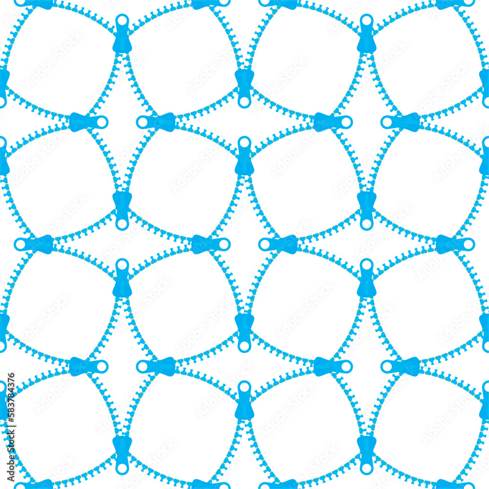 Vector seamless texture unzipped zipper. Isolated on white background. Vector seamless texture unzipped zipper. Isolated on white background.