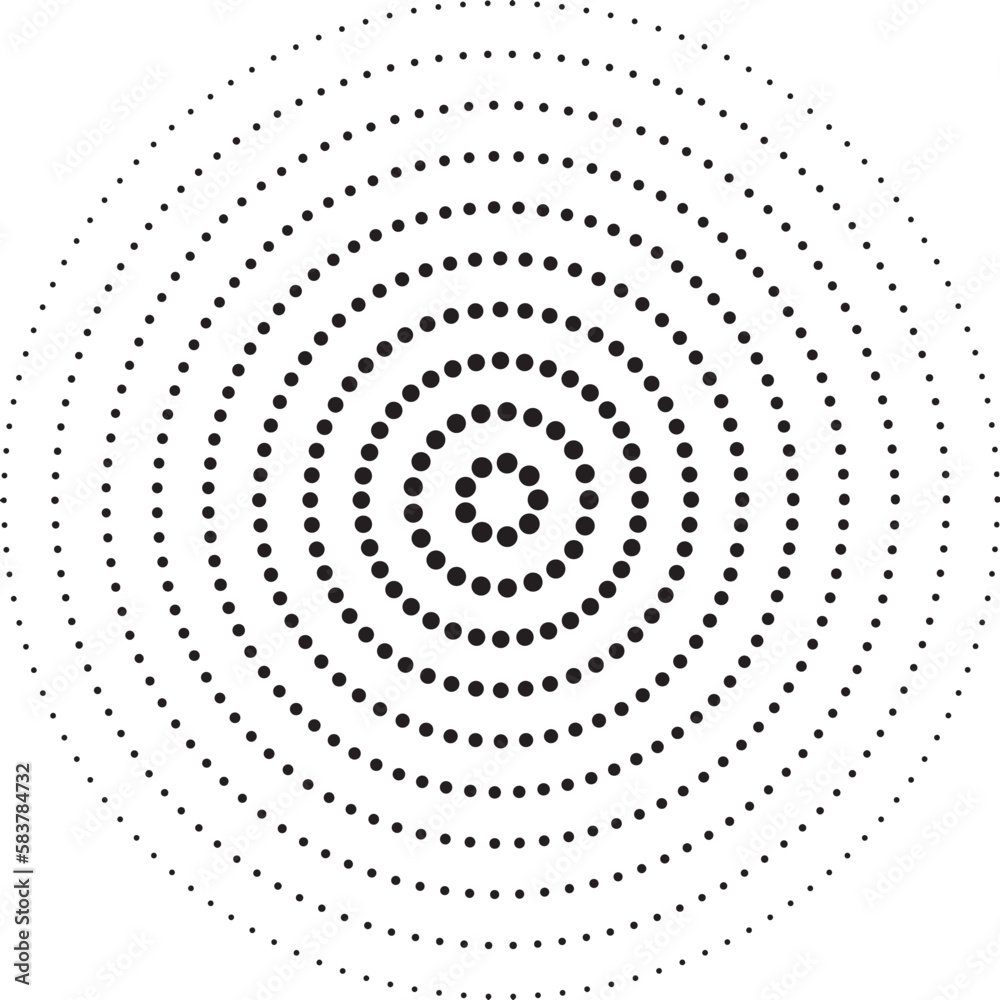 Free vector halftone circular classic background set of four Free vector halftone circular classic background set of four