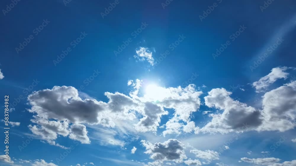 Time lapse of clear sunny sky. Cloudscape video background. Time lapse of clear sunny sky. Cloudscape video background.