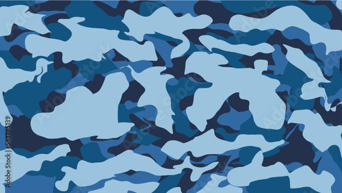 camouflage military texture background soldier repeated blue seamless pattern