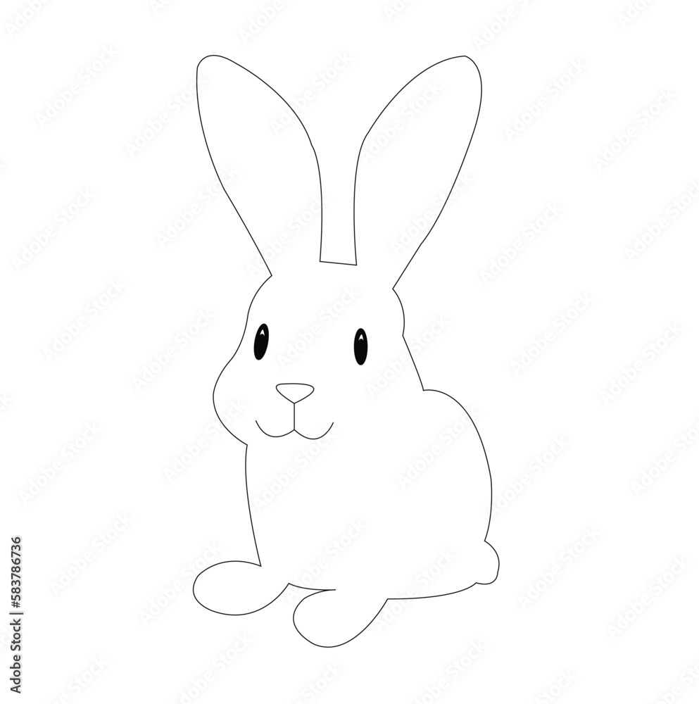 Obraz premium white rabbit