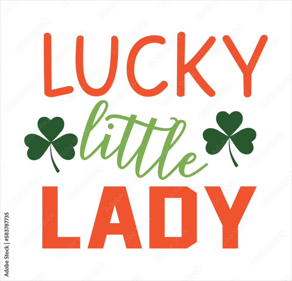 Fototapeta premium Lucky Little Lady SVG DESIGN