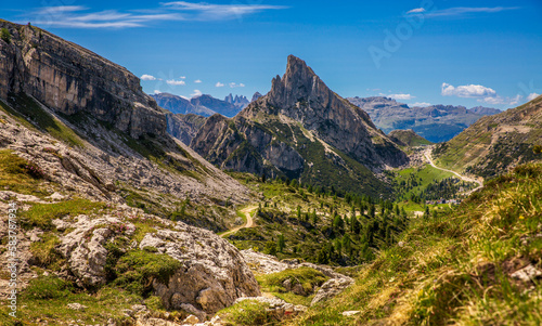 mountain landscape in the dolomites