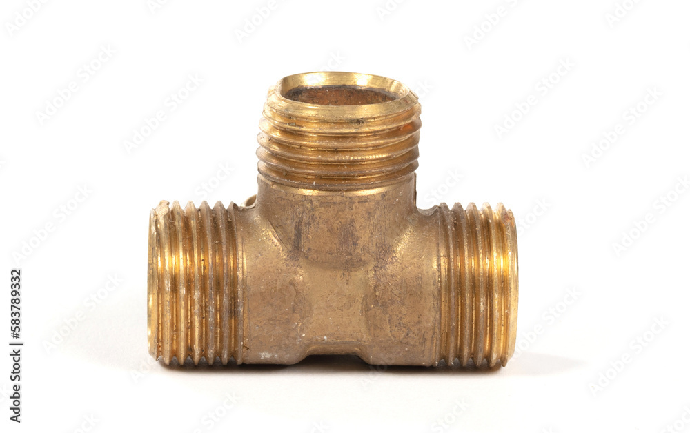 Brass fitting for plumbing pipes, T adapter Brass fitting for plumbing pipes, T adapter