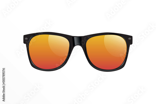 Classic Vintage Sunglasses Realistic Isolated Vector Illustration Classic Vintage Sunglasses Realistic Isolated Vector Illustration