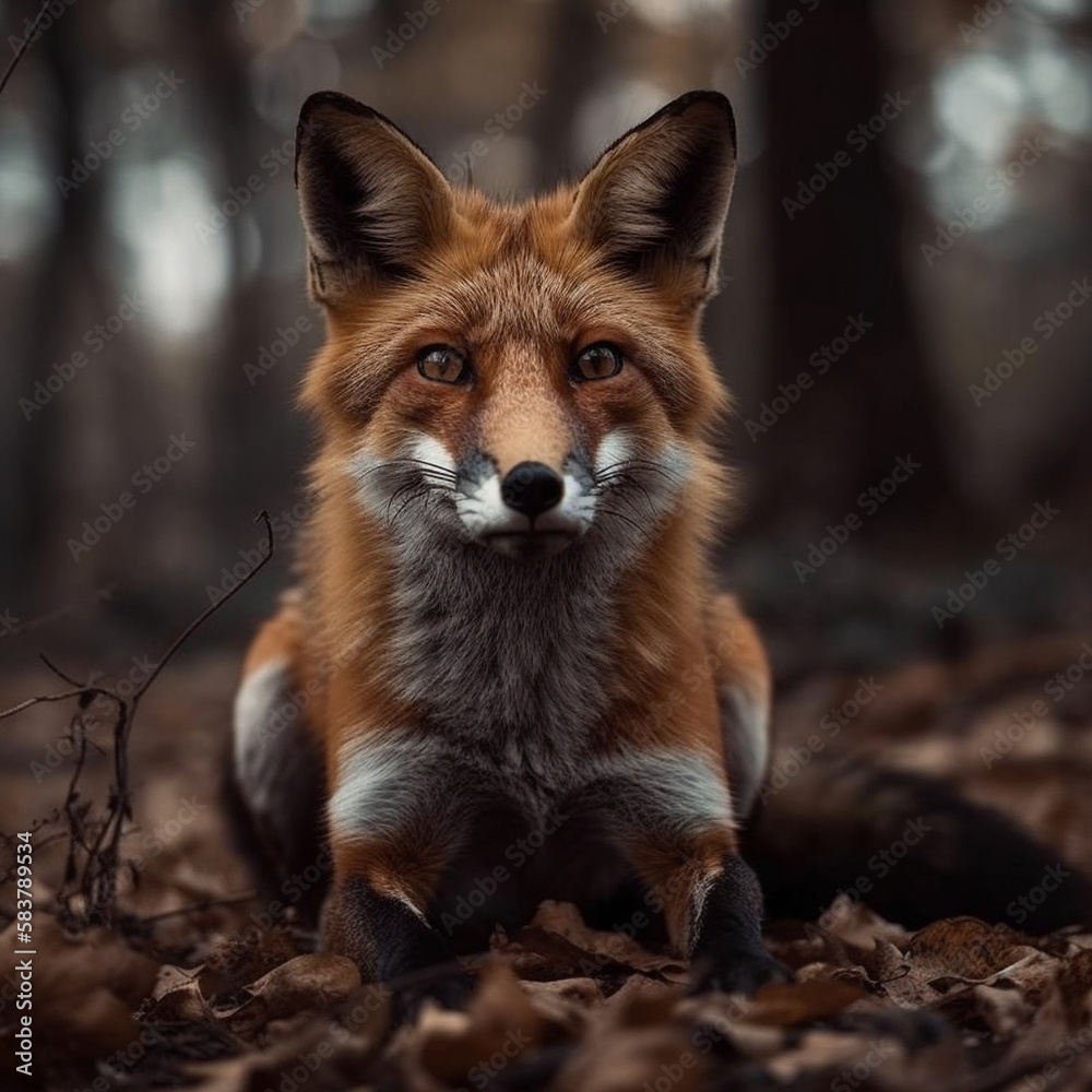 Fototapeta premium Animal photography photos about foxes