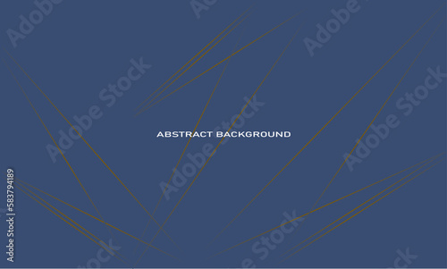 bright blue background with abstract gold line in the middle