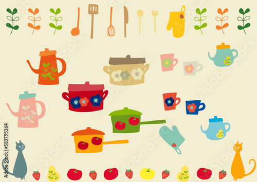 北欧風　キッチンセット