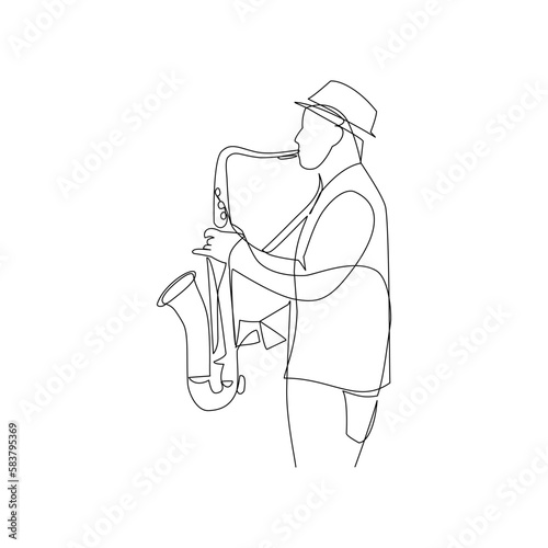 Canvas Print Musician vector illustration