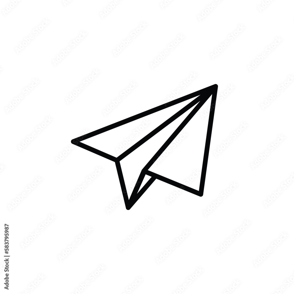 send message icon sign paper plane logo icon outline send message icon sign paper plane logo icon outline